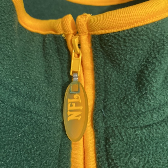 Y2K Quarter-Zip Fleece Packers Sweater - Picture 4 of 12